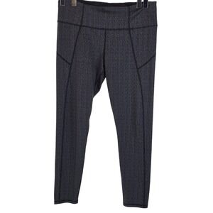 Under Armour Leggings Womens XL Gray Geometric Ankle Knit Gym Yoga Running Sport